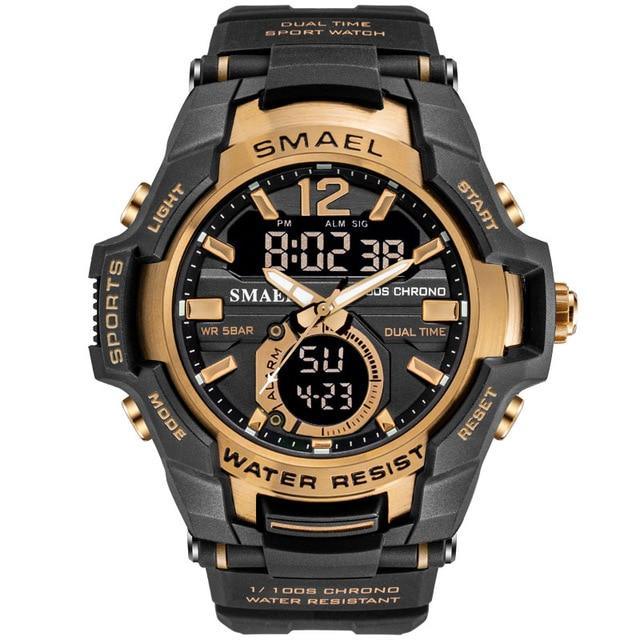 Reloj Deportivo de Lujo Moderno para Hombres - Impermeable con Doble Pantalla