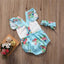 2-Piece Newborn Baby Sleeveless Cotton Rompers Set
