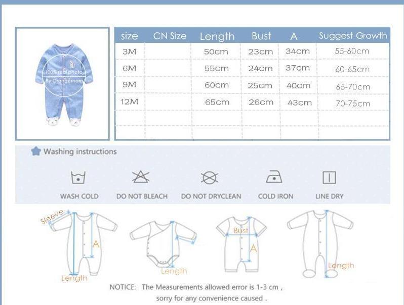Combinaison en Coton Premium pour Nouveau-nés et Bébés