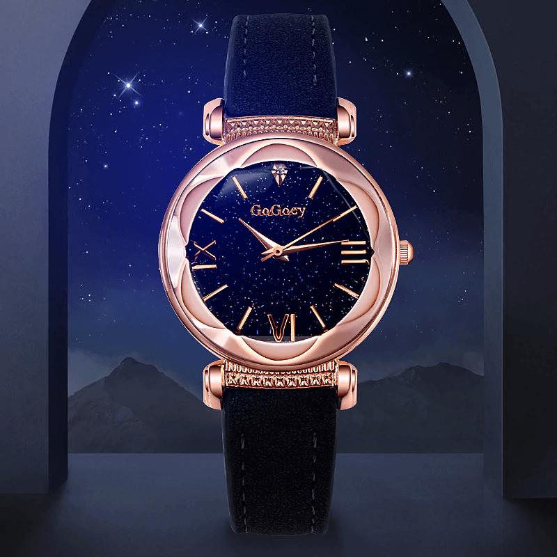 Montre de Femme Luxe Ciel Étoilé - Montre de Mode Élégante