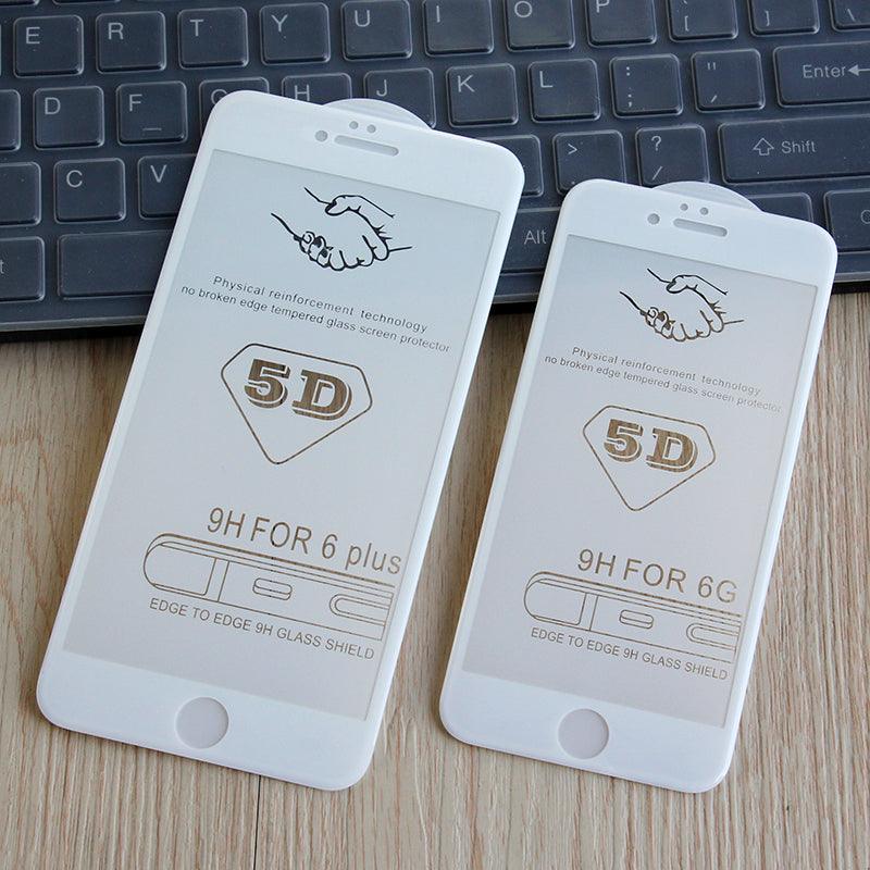 Protector de Pantalla de Vidrio Templado 5D Premium para iPhone