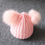 Charming Newborn Baby Winter Knit Hat with Pompom