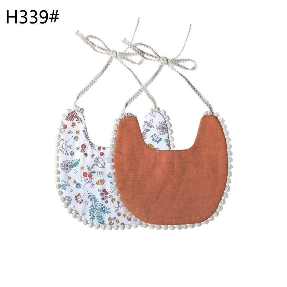 Bavoirs Floraux de Luxe Faits Main - 100 % Coton et Imperméables
