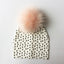 Chapeau de bébé moderne de luxe avec pompon pour l'automne et l'hiver