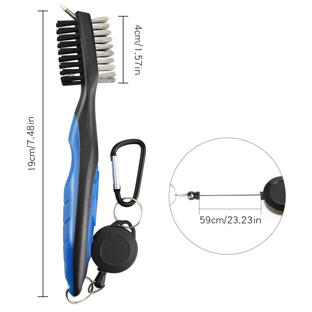 Cepillo de Golf Premium - Herramienta de Limpieza de Doble Cara