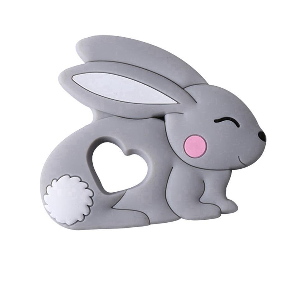 BPA Free Silicone Teether - Cartoon Animal Design