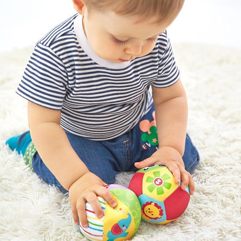 Hochet en Peluche Douce en Forme de Ballon pour Nourrissons
