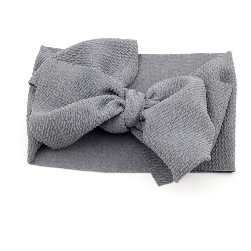 Bandeau à gros nœud ajustable pour nouveau-nés