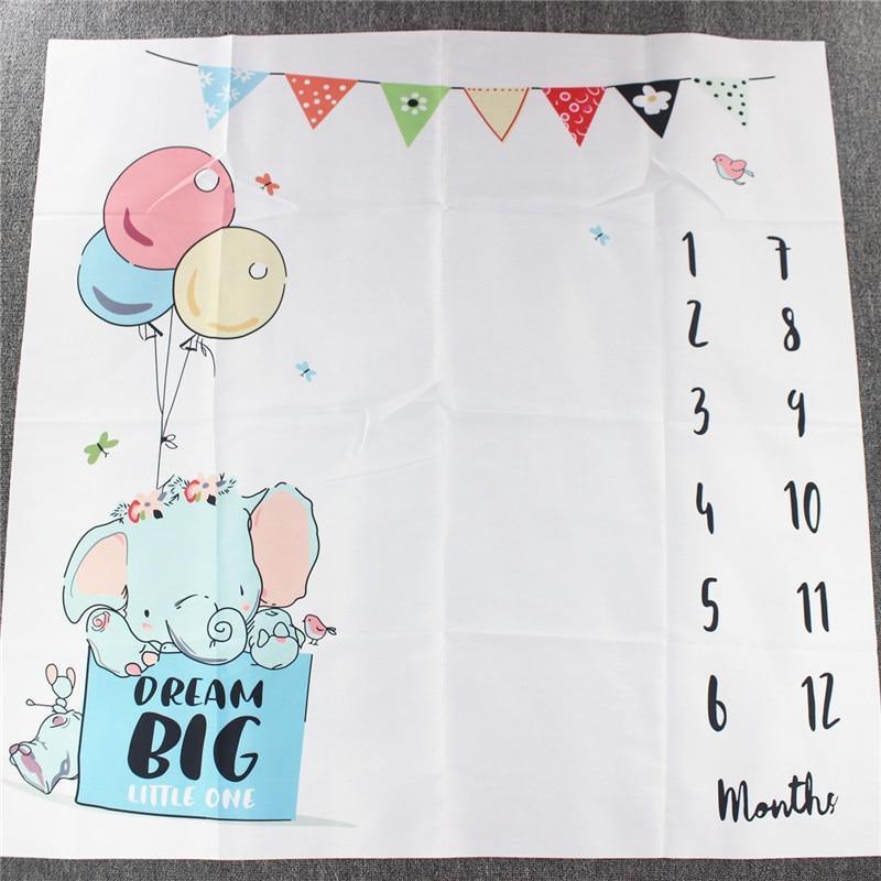 Adorable Cartoon-Themed Baby Milestone Blanket and Play Mat - Korvel