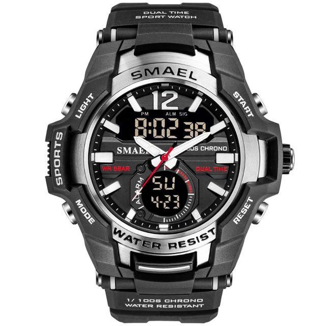 Reloj Deportivo de Lujo Moderno para Hombres - Impermeable con Doble Pantalla