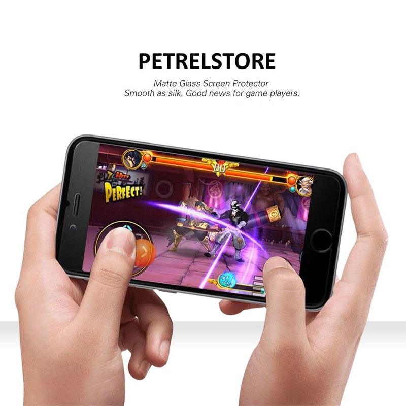 Protector de Pantalla de Vidrio Templado Mate Premium para iPhone