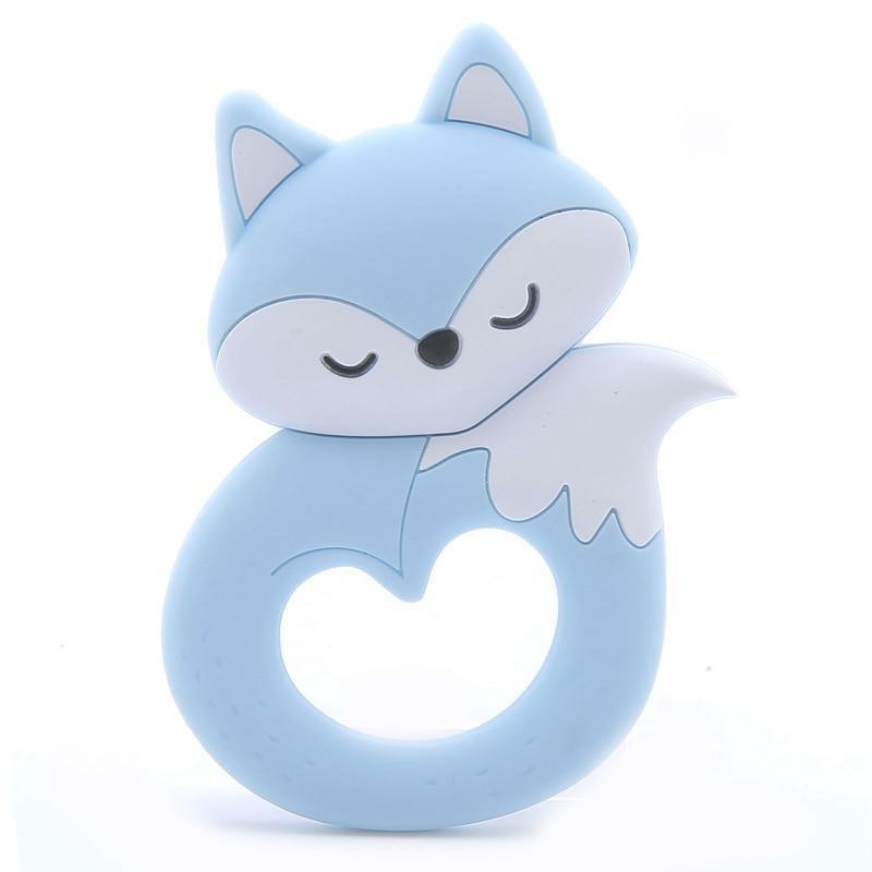 BPA Free Silicone Teether - Cartoon Animal Design