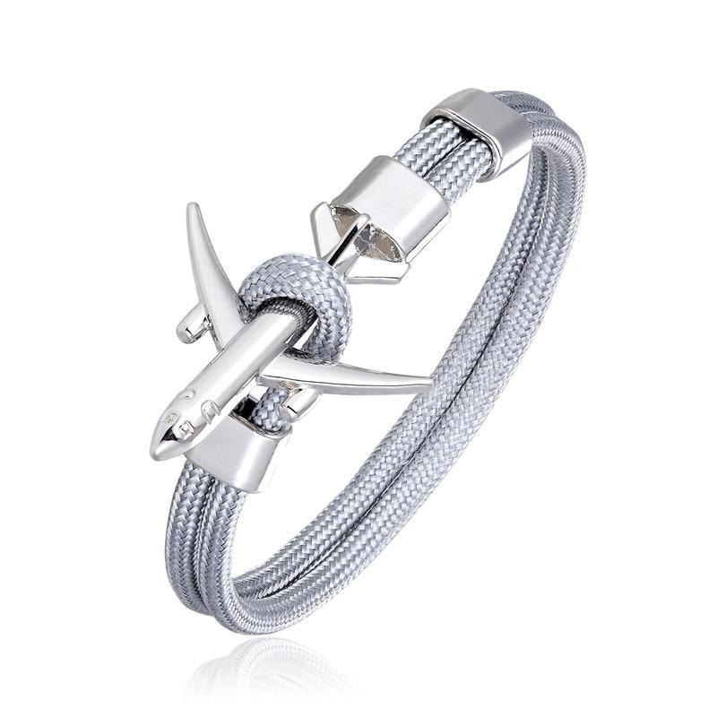 Bracelet en Paracorde avec Charme Élégant et Crochets d'Avion