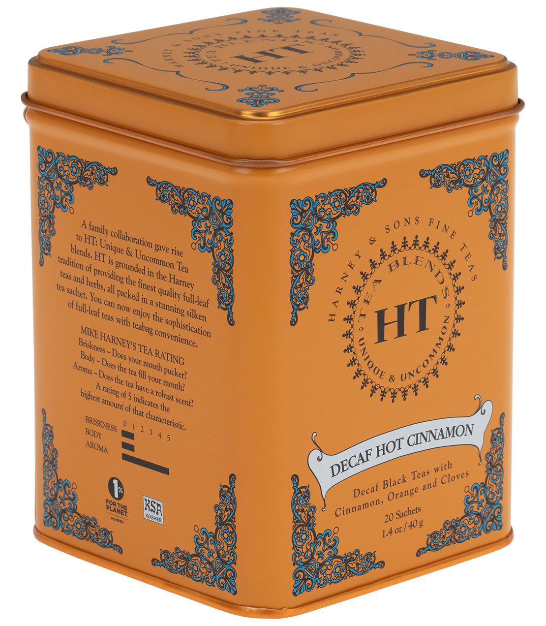 Té de Canela Picante Descafeinado - Lata HT de 20 Bolsitas