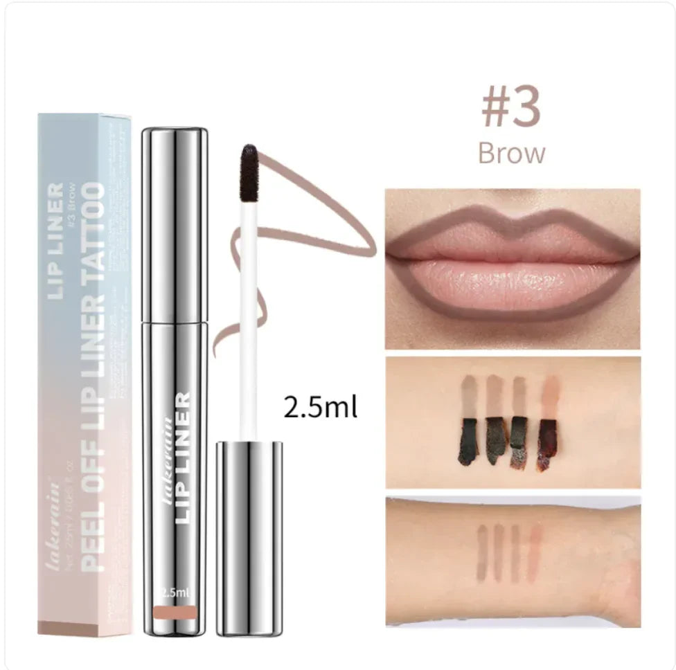 Matte Finish No-Stain Lip Liner with Cup Hook Line