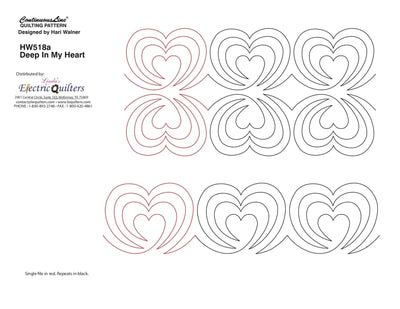 518 Deep In My Heart Pantograph by Hari Walner