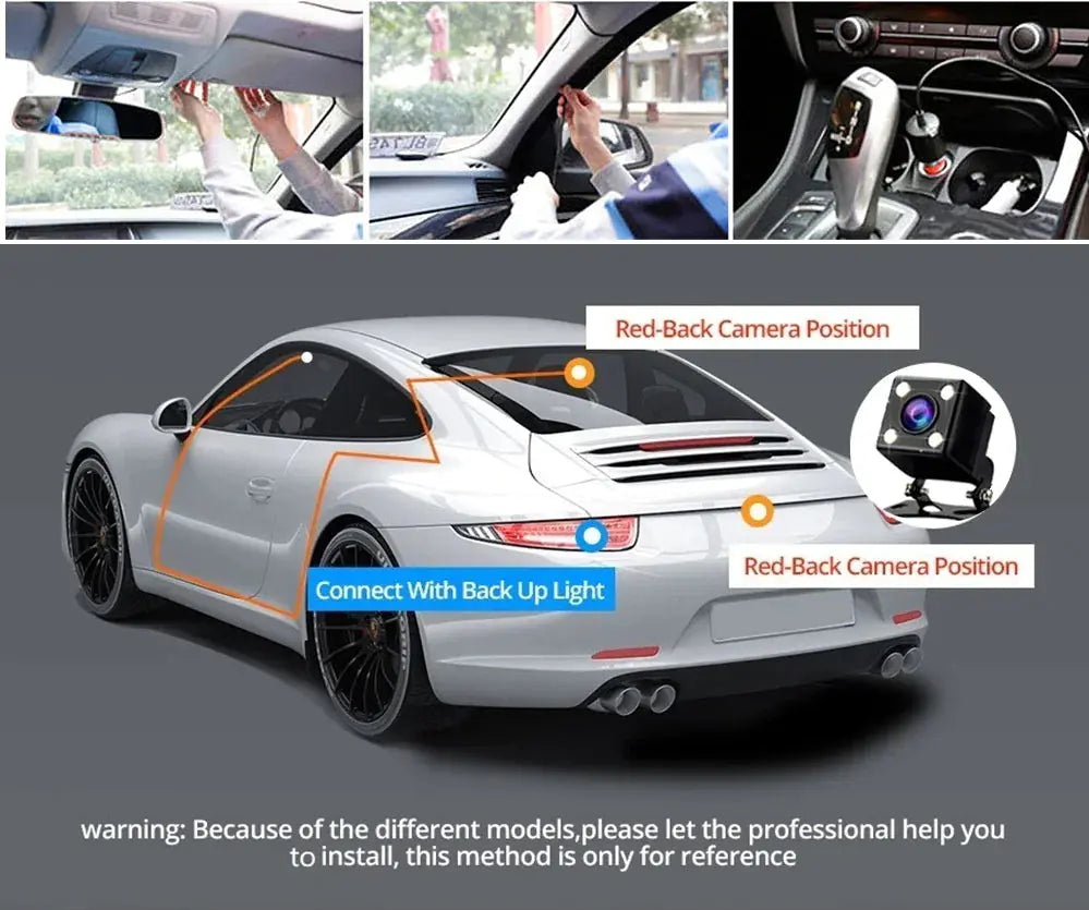 Premium Dual Lens HD 1080P Dash Cam for Comprehensive Coverage