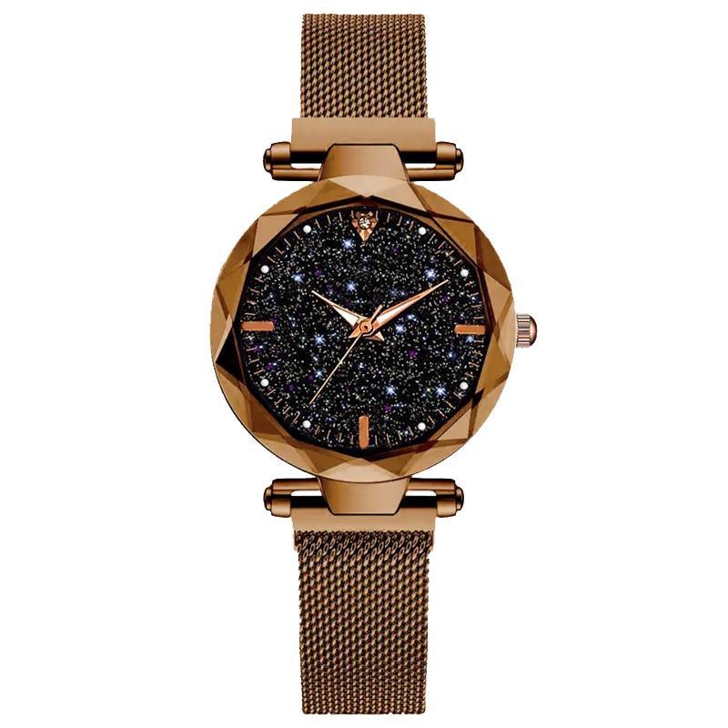 Montre de Femme Luxe Ciel Étoilé - Design Magnétique Étanche