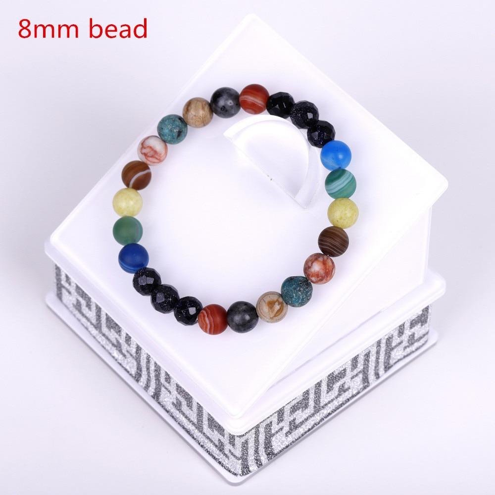 Galaxy Solar System Bracelet - Natural Stone Jewelry