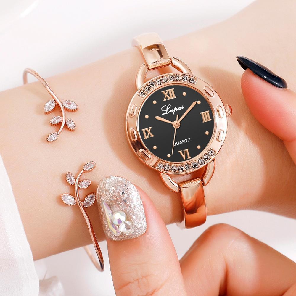 Montre Bracelet Élégante en Métal pour Femmes