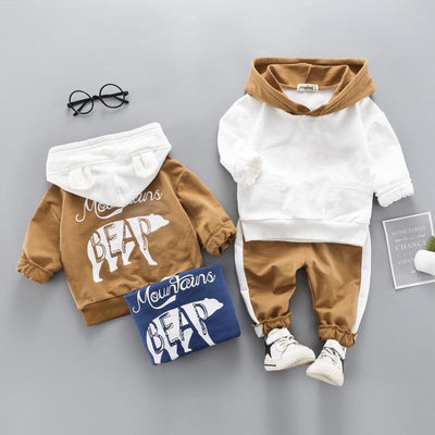Stylish Winter Outfit Set for Newborn Boys - Hoodie & Pants