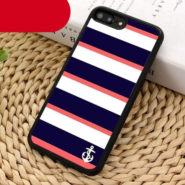 Classical Small Anchors Phone Case for iPhone 14 and More
