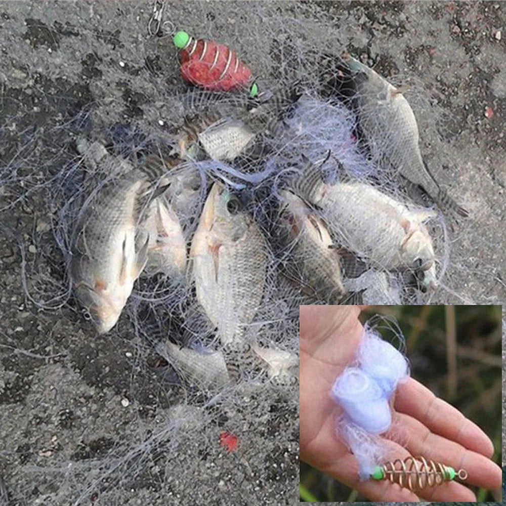 1PC New Fishing Net Fishing Cage fishnet Design Copper Spring Shoal Net Netting Fishing Tackle Fishing Supplies - Korvel
