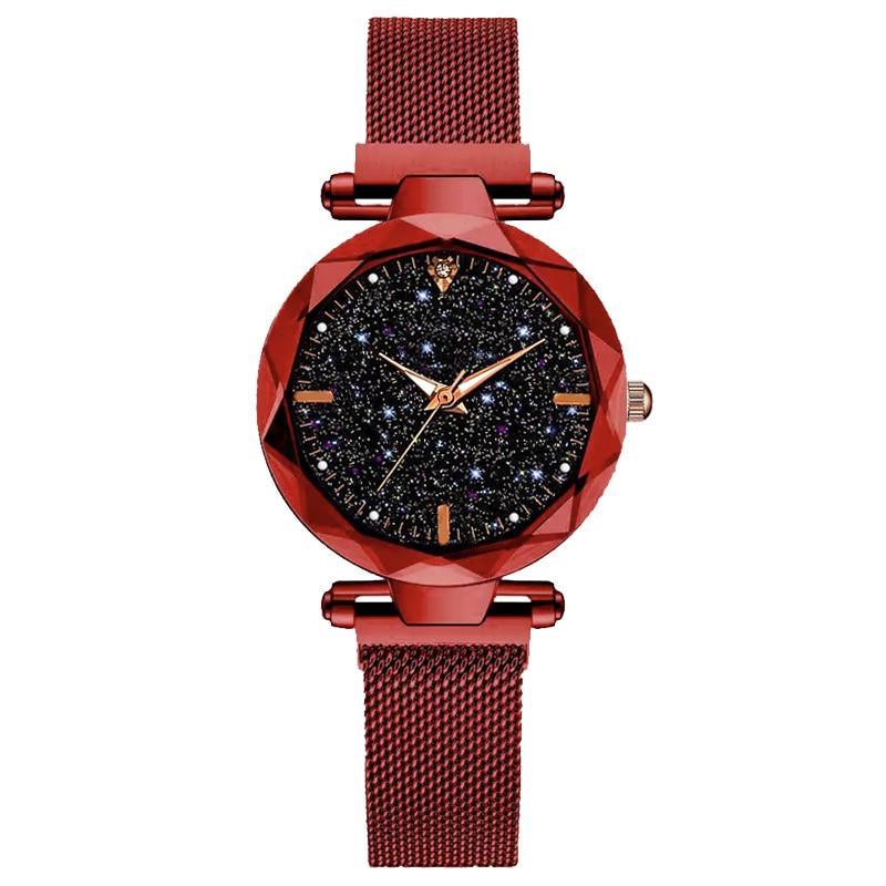 Montre de Femme Luxe Ciel Étoilé - Design Magnétique Étanche