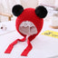 Handmade Modern Trend Winter Knitted Baby Hat with Double Pompoms
