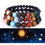 Galaxy Solar System Bracelet - Natural Stone Jewelry