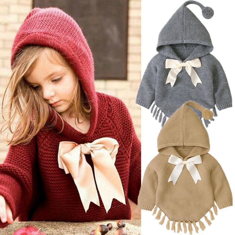 Luxury Modern Toddler Knitted Tassel Pullover Coat