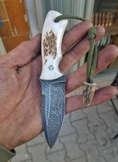 Premium Handmade Damascus Steel EDC Skinner Knife - Korvel