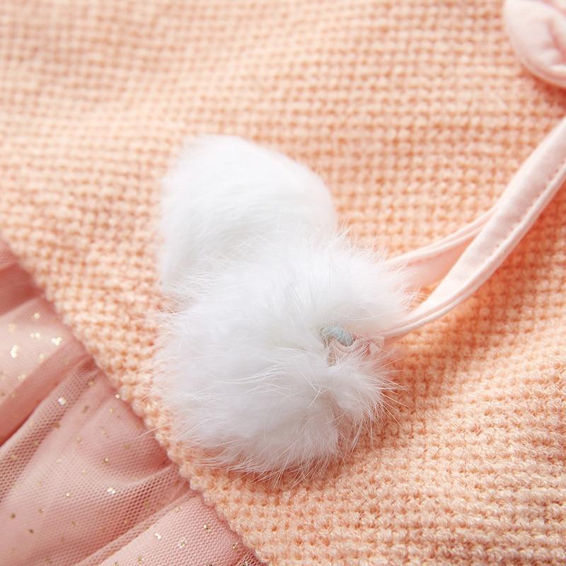 Toddler Cute Dress with Fluffy Ball - Unique Design for Baby Girls