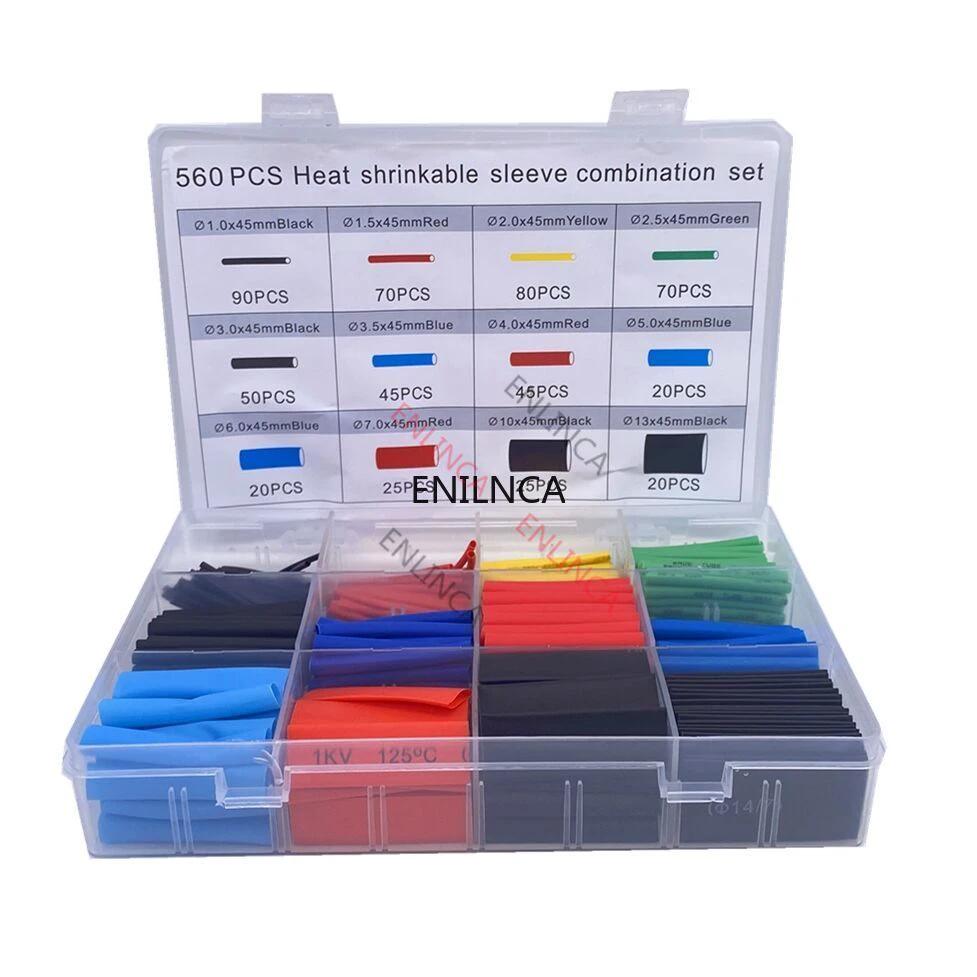 Kit de Tubes Thermorétractables - 127-750pcs Isolation Thermorésistante