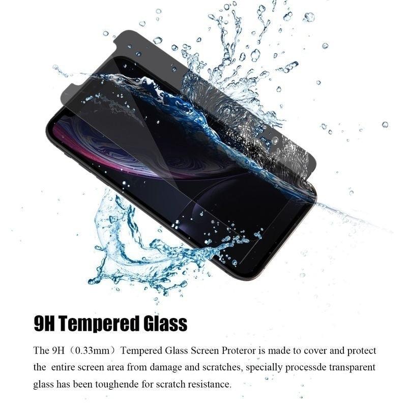 Protecteurs d'écran en verre trempé anti-espion 3PCS pour iPhone