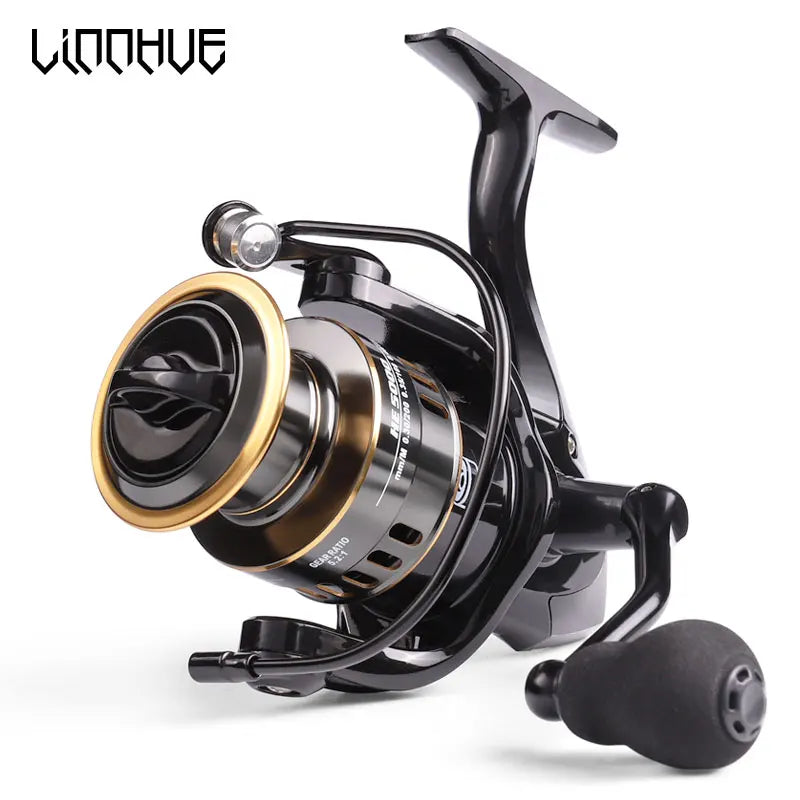 CARRETE DE PESCA DE SPINNING LINNHUE HE7000 - Rendimiento de Alta Velocidad