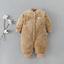 Mono de bebé coral para invierno - Jumpsuit infantil lindo y acogedor