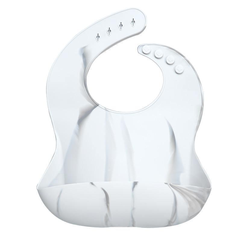 Bib de Silicona para Bebés con Pocket para Comida - Impermeable y Fácil de Limpiar