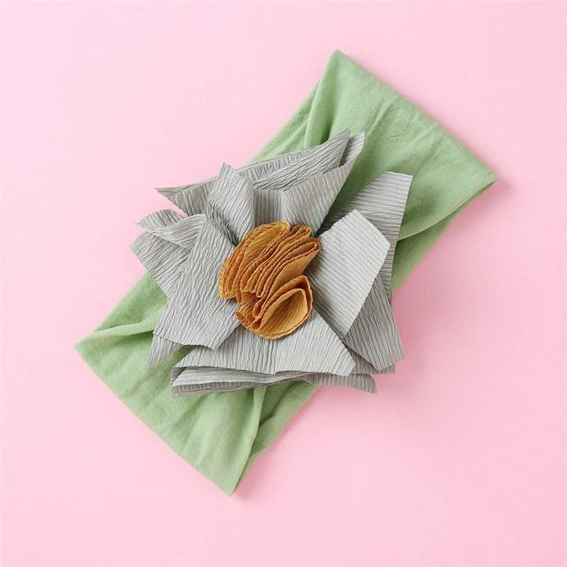 Elegant Handmade Baby Girl Hair Band with Rhinestone Crown - Perfect for Infants - Korvel