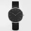 Montre en acier inoxydable ultra fine unisexe