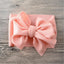 Nouveau bandeau large avec nœud pour bébés filles