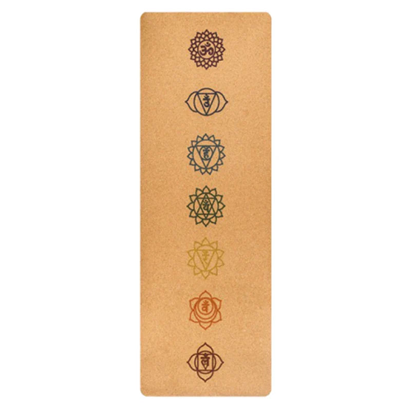 Alfombrilla de Yoga de Corcho Natural TPE - Antideslizante y Ecológica