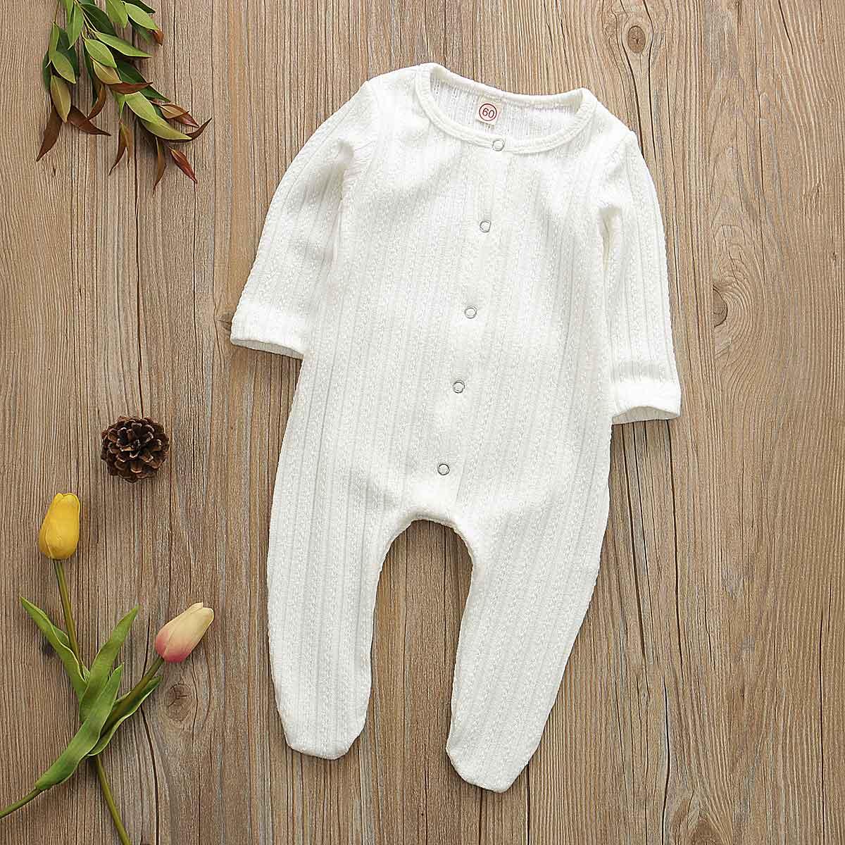 Combinaison Bébé à Manches Longues en Coton Premium pour Nouveau-nés