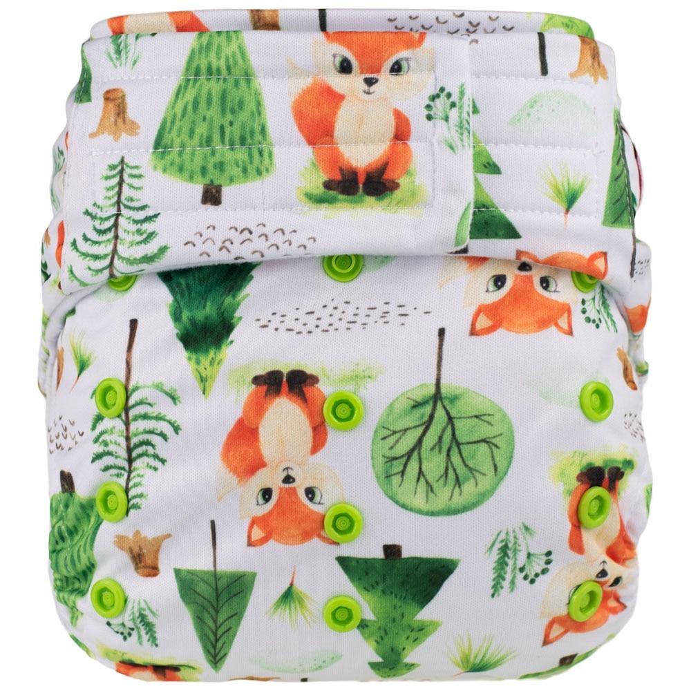 Pañal de bolsillo con ganchos y lazos - Pañal de tela lavable e impermeable