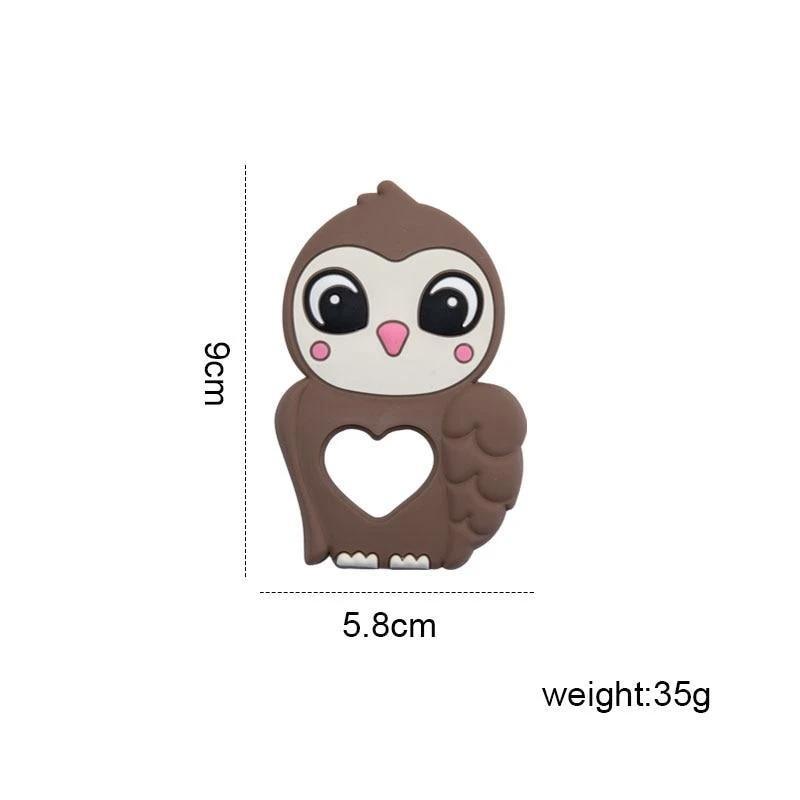 Premium Silicone Baby Teether Toy - Owl Design