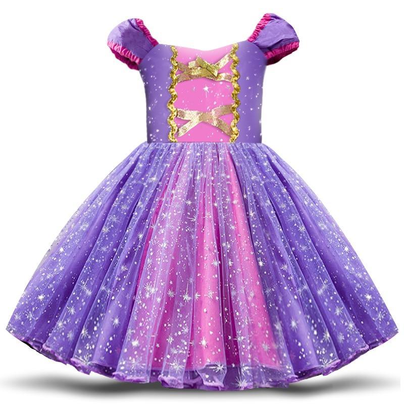 Luxury Purple Princess Dress for Girls - Perfect for Celebrations