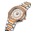 Montre à Quartz Élégante pour Femmes avec Accents en Or Rose
