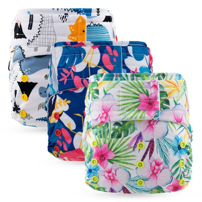 Hook & Loops Pocket Diaper - Waterproof Washable Cloth Diaper