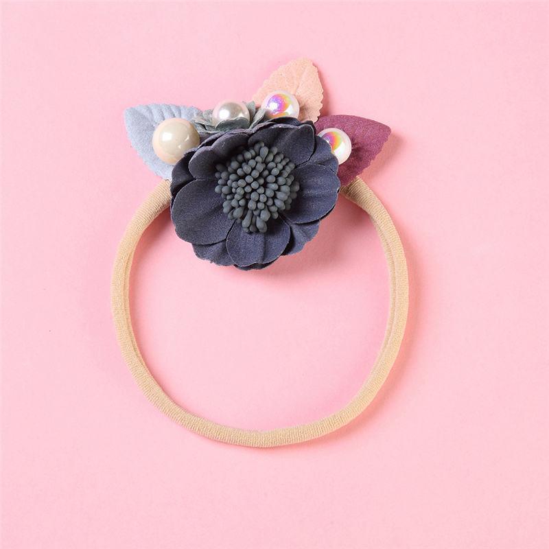 Elegant Floral Headband for Newborns - Soft & Adjustable