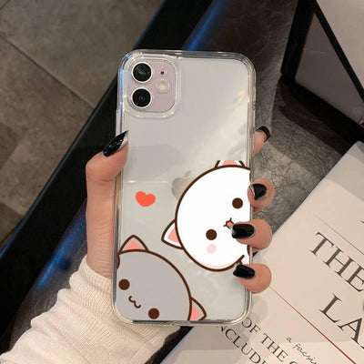 Colorful Cat Phone Case for iPhone 11, 12, 13 Series
